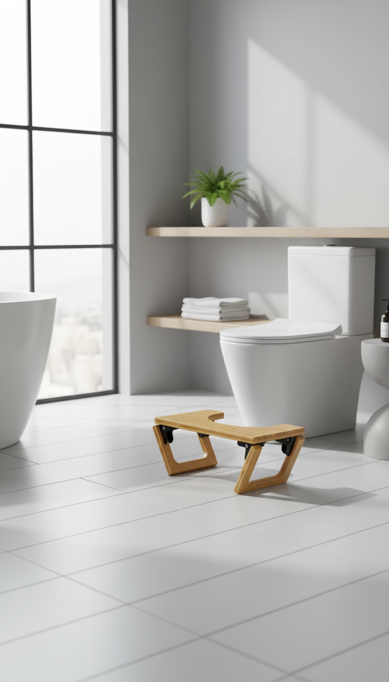 Inklapbaar voetenbankje