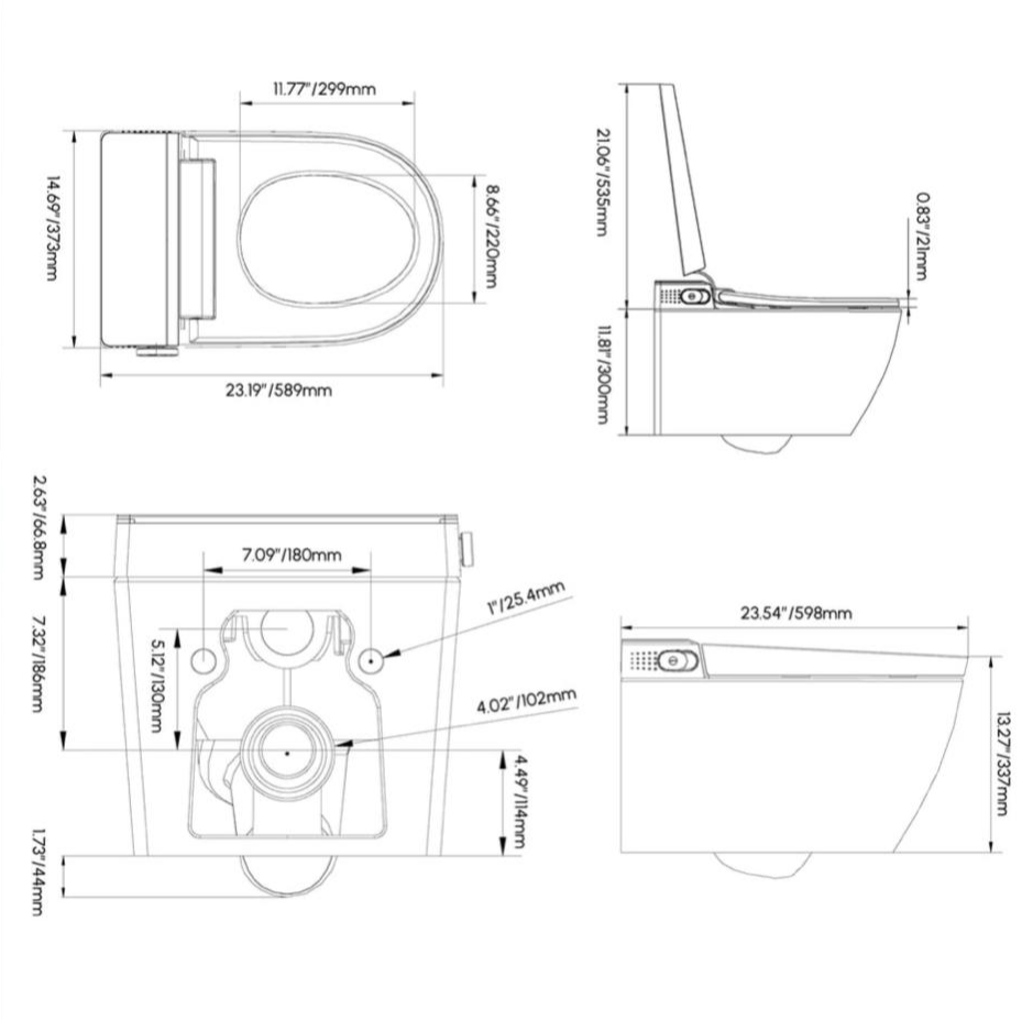 Smart toilet Het Klassiek K - Serie