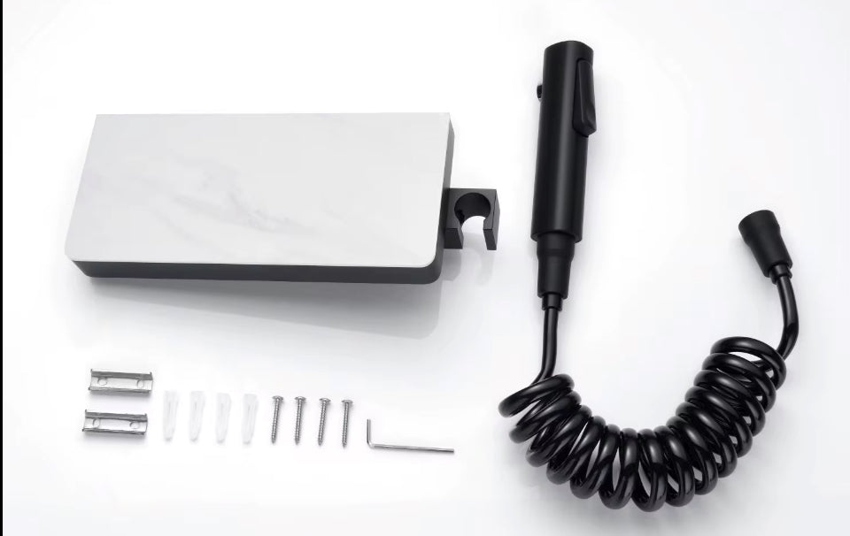 Bidet aan toilet met toiletrolhouder A - Serie