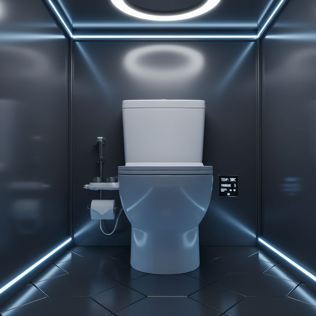 Bidet opzetstuk met toiletrolhouder A - Serie