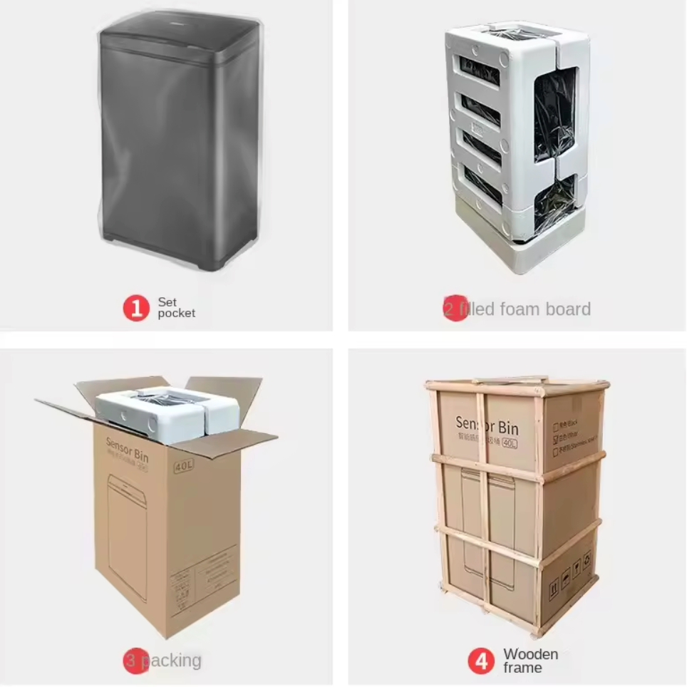 Prullenbak met sensor 9L