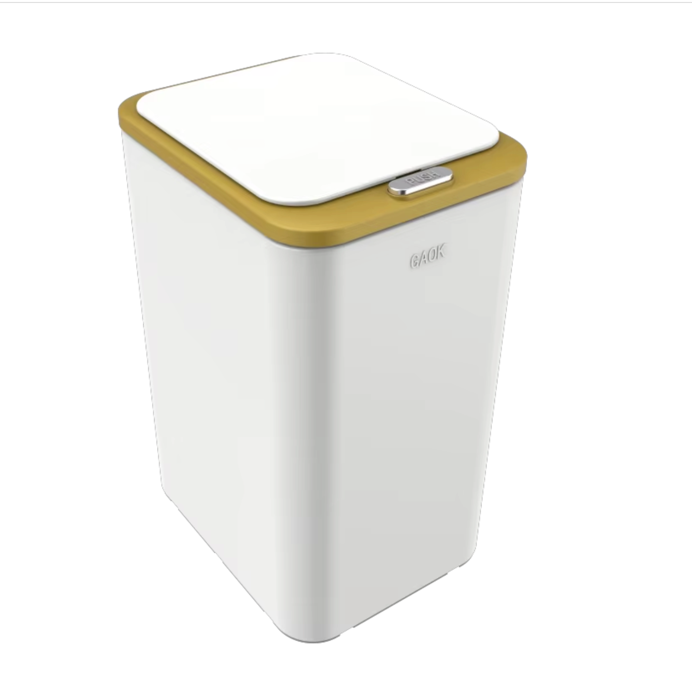 Prullenbak met knop op poten