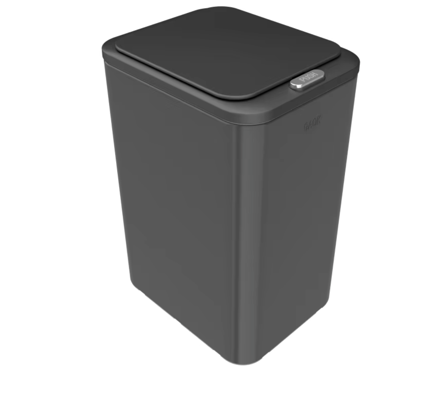 Prullenbak met knop op poten