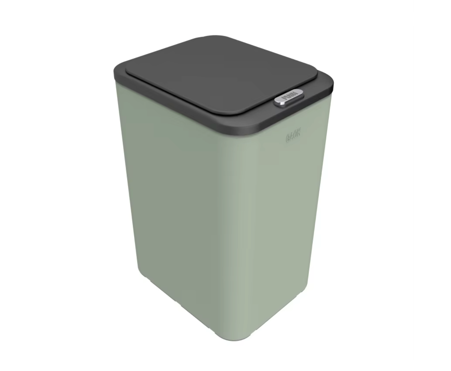 Prullenbak met knop op poten