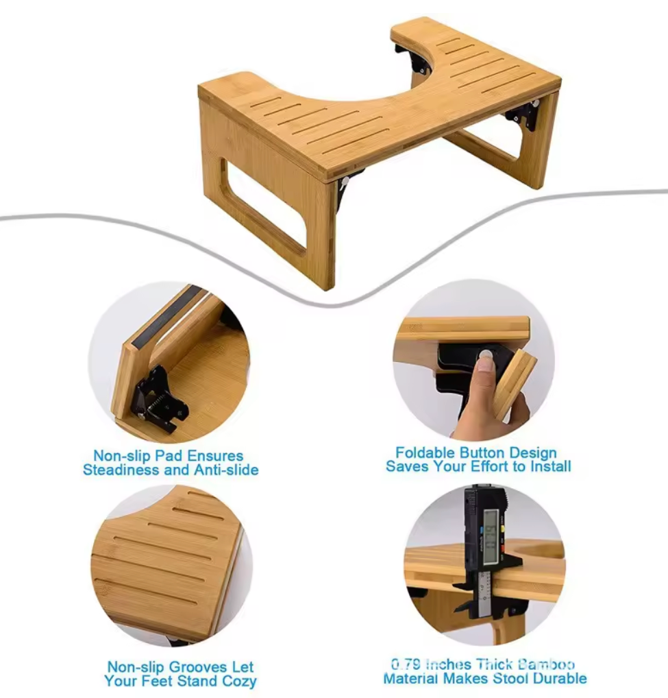 Inklapbaar voetenbankje