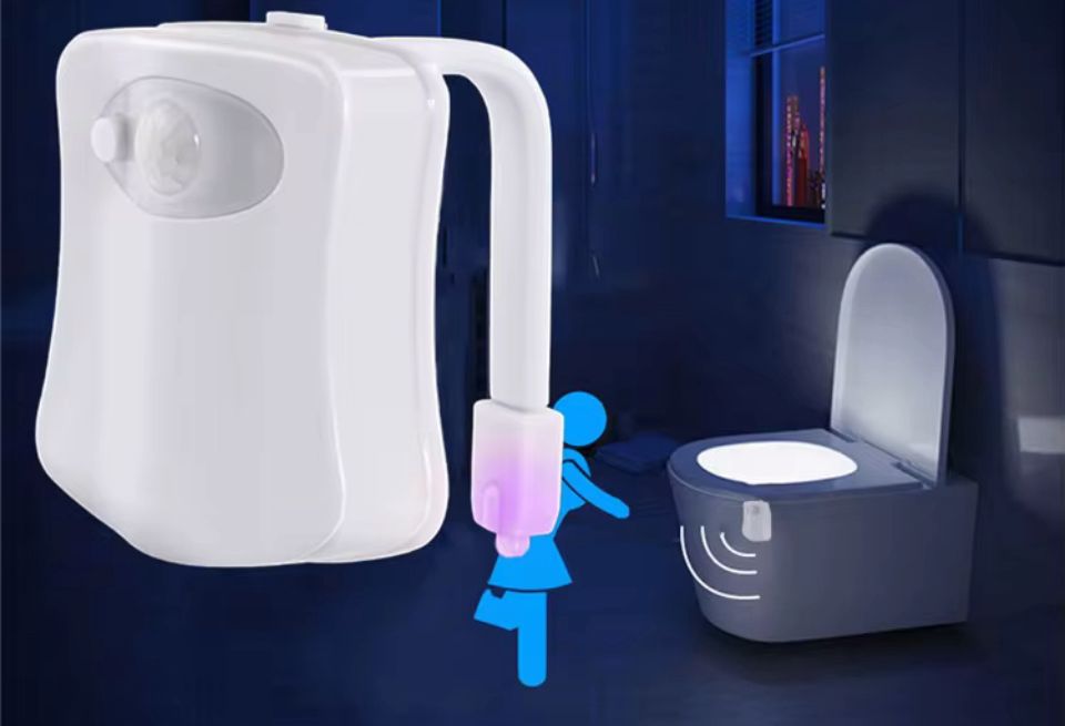 Nachtlamp met sensor voor het toilet