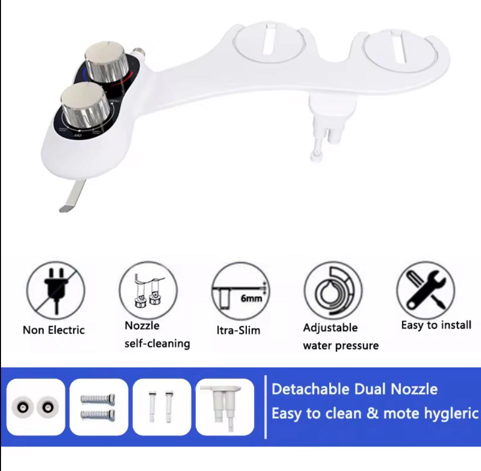 Bidet opzetstuk met toiletrolhouder A - Serie