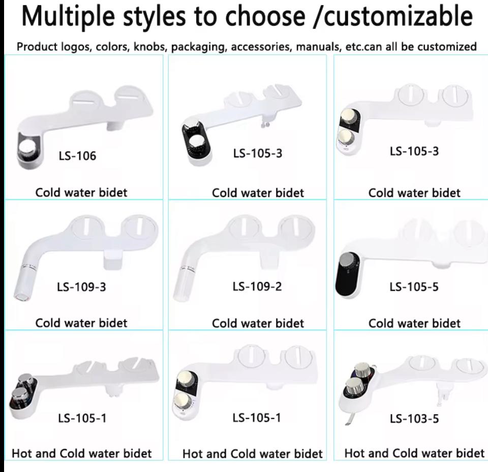 Bidet opzetstuk met toiletrolhouder A - Serie